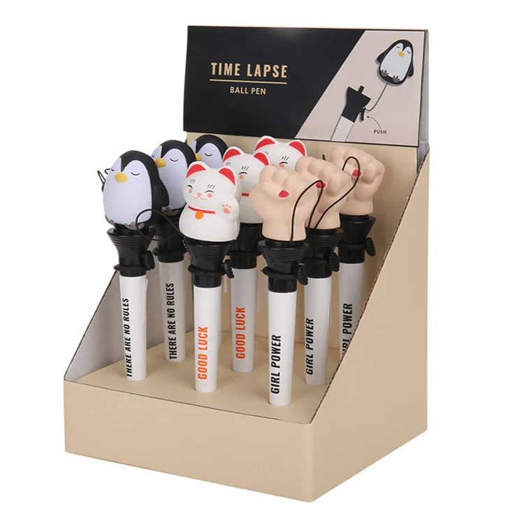 Мягкая шариковая ручка пингвин милая пушистая с логотипом на заказ необычная боксерская