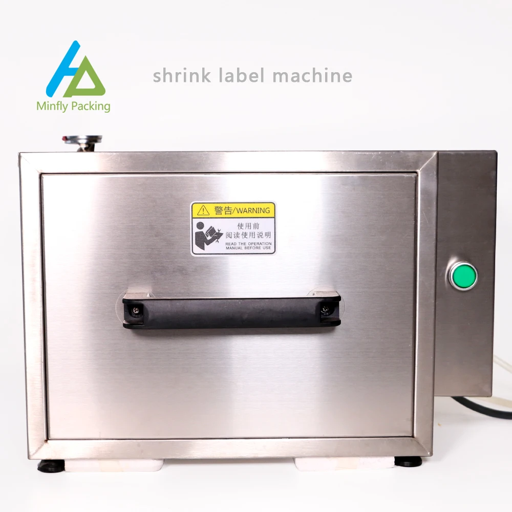 Мини-термоусадочная машина Minfly с ручным управлением термоусадочная для этикеток пвх пэт бутылок и