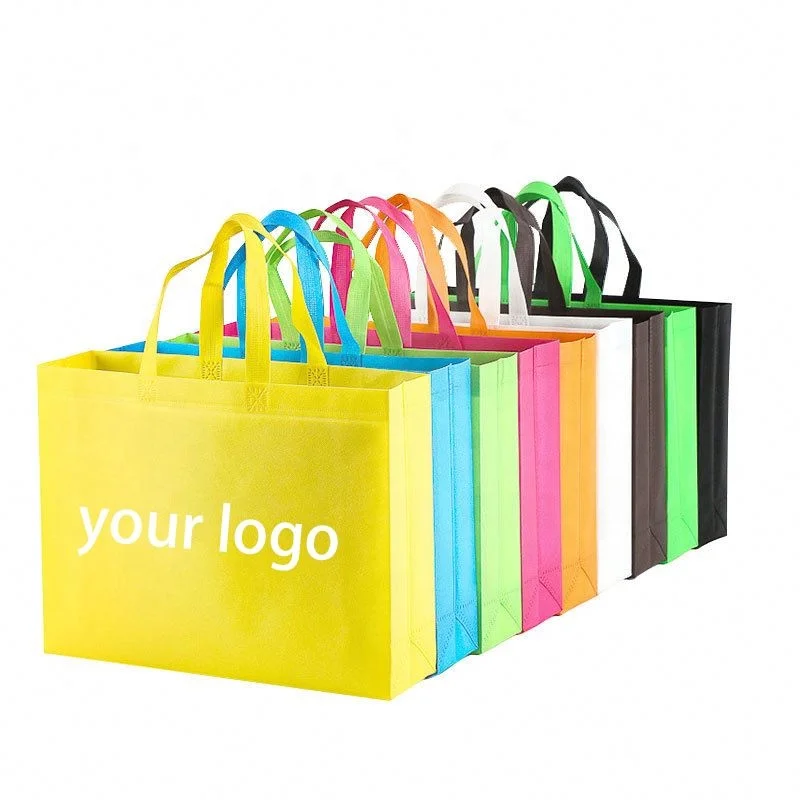 Hot Sell Eco Friendly Recycled Reusable Shopping  Non-Woven Tote Ecological Bag With Logo Custom