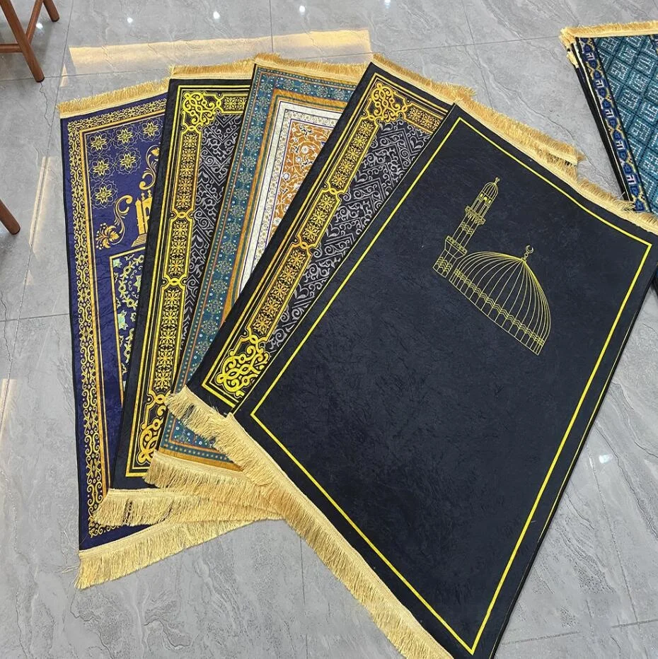 Flannel Printed worship mat Islamic pilgrimage prayer mat Worship carpet Hui worship carpet muslim Halal temple
