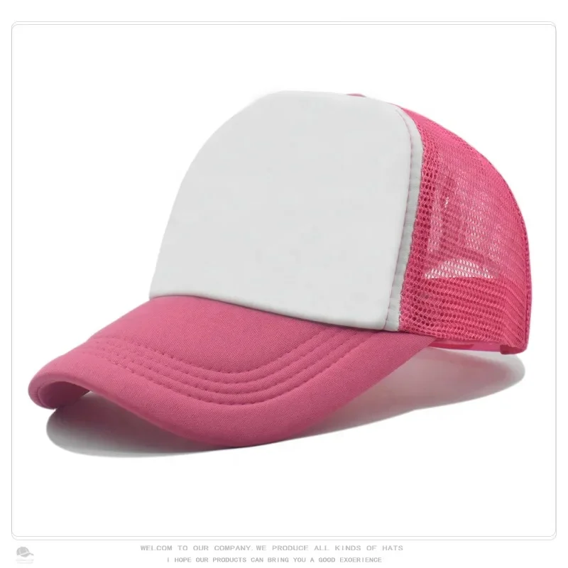 OEM Wholesale Sublimation Trucker Hat Custom Logo 5 Panel Polyester Foam Mesh Trucker Hat
