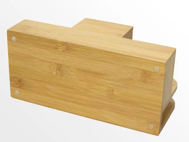 Bamboo office supplies organizer box wooden storage trays for pen, pencil, small tools