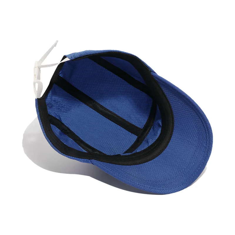 Quick-dry Camp Hat Unstructured Running Cap Custom Blank Logo 5-panel Nylon OEM Service Guangdong Unisex Adults Adjustable Strap