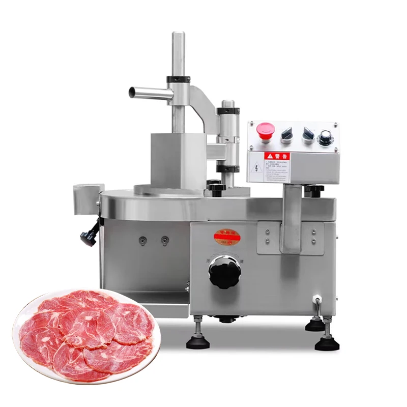 Commercial Bacon Fresh Beef Fillet Slicing Machine Roast Meat Slicing Machine