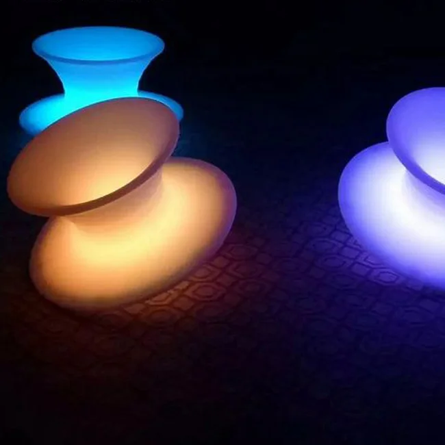 16 Rgb Color Changing Illuminated Peg-Top Spin Chair Lighting Holiday Show Public Space Decoration Magic Led Spun Rotating Chair