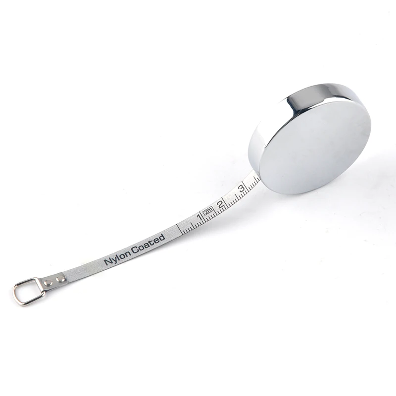 Wintape Zinc Alloy Small Tape Measure, Mini Retractable Dual Sided 80 Inch/2 M Measuring Tape, Silver Measure Tape