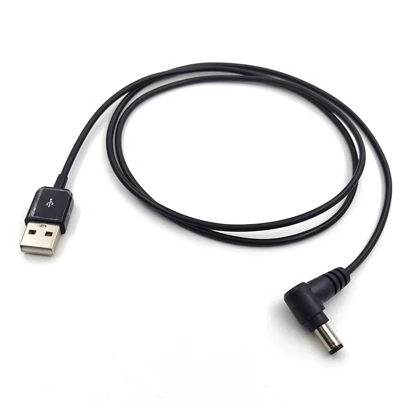 Customized Right Angle 1m 2m 5.5x2.1 Usb To Dc Extension Plug Adapter Power Cables 5.5x2.1mm 5521 Usb To Dc Power Cord Cables