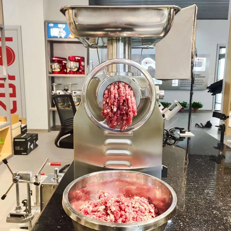 Коммерческая электрическая мясорубка 2000 Вт для замороженного мяса tk