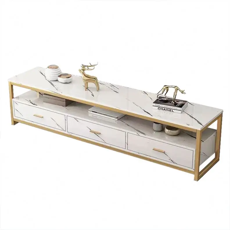 New Vintage Modern White TV Stand Cabinet TV Table Simple Fashion TV Cabinet With Drawer