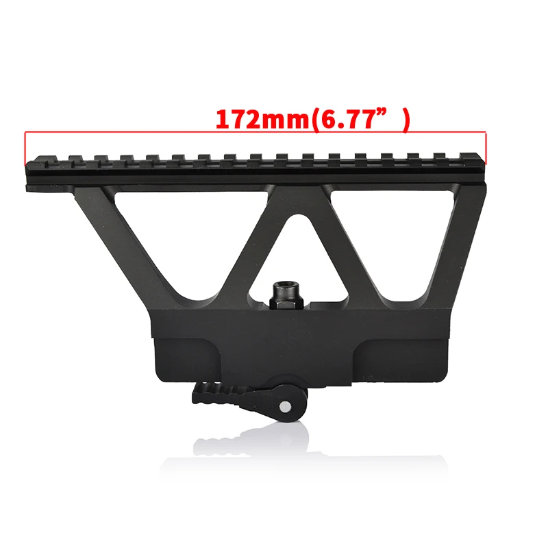 Black Aluminium Alloy Telescope Bracket Side Mount For Optics
