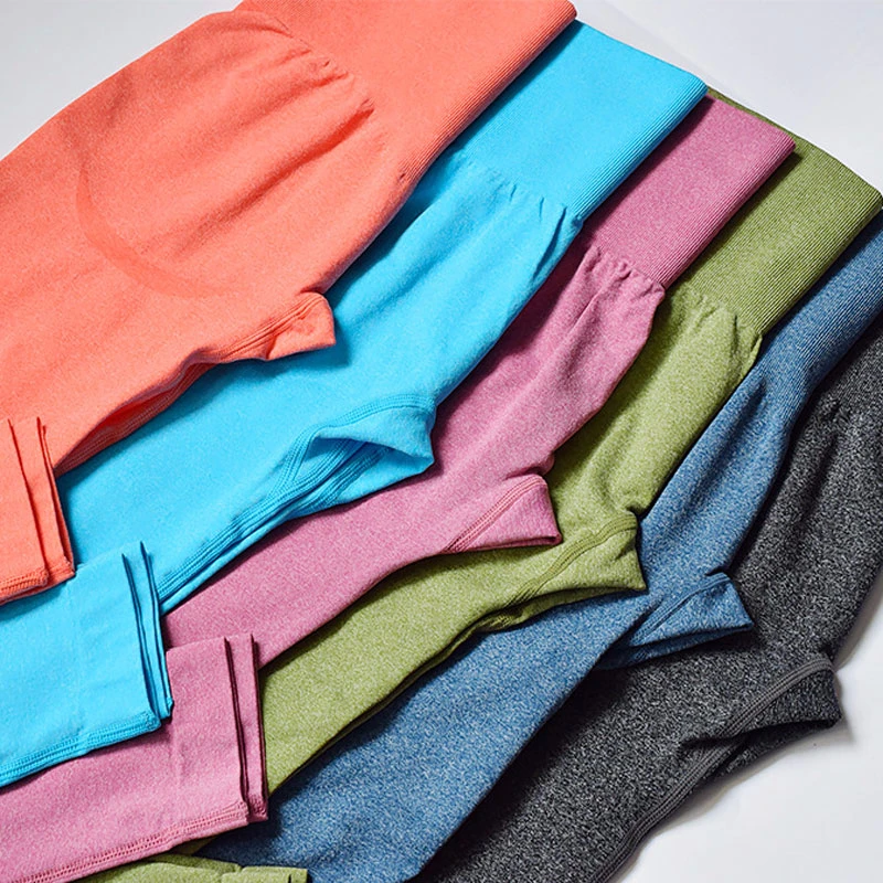 Moisture-Wicking Tummy Control Seamless Leggings Gym Sport Women Shark Yoga Sports Workout Yoga Running Leggings