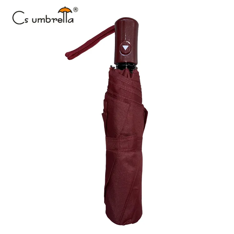 YS-3202 Factory Supply Travel Fold Umbrella Custom Printing Advertising Portable Auto Open 3 Folding Umbrella With Logo