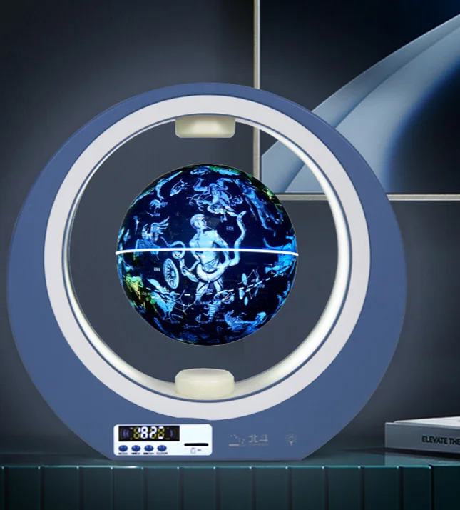 Kinglobe An ornament with a constellation night light can levitate a self-rotating magnetic levitation globe