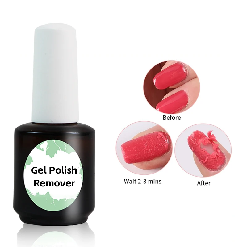 ZRKGEL OEM 15ml Free Non Toxic Steam Off Easy To Remove Magic Liquid Magic Nail Gel Remover Nail Polish Cleaner For Beauty Nail