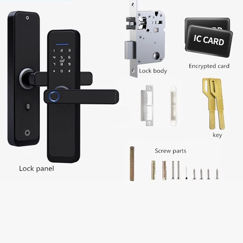 New Product 8 Customized Languages: English, Arabic, Russian, Portuguese, Thai, Spanish, Vietnamese, Indonesia Smart Wifi Lock