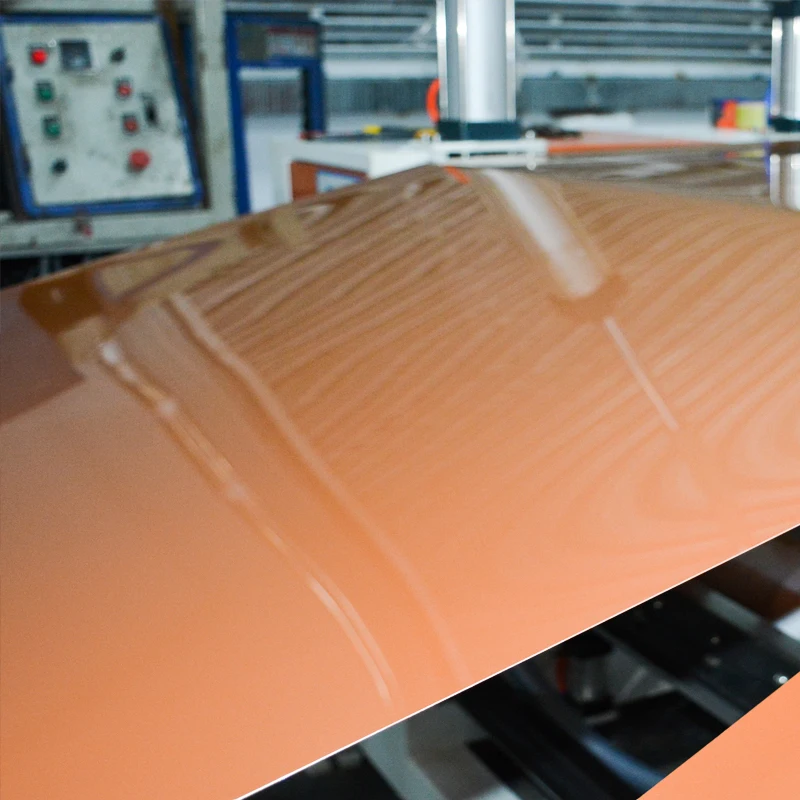 0.35mm Orange Anti-scratch Anti-fog Panel Furniture Decoration Materials Plastic PETG Sheet Film for Lampshade
