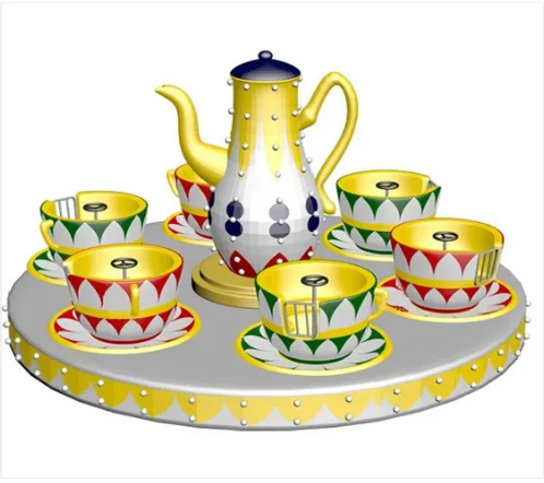 Hottest Halloween Pumpkin Rotatory Cup Rides Kids Games Tea Cup Park Rides