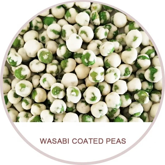 
White wasabi pea Edamame snacks coated pea soybean Seeds 500g bag packing 