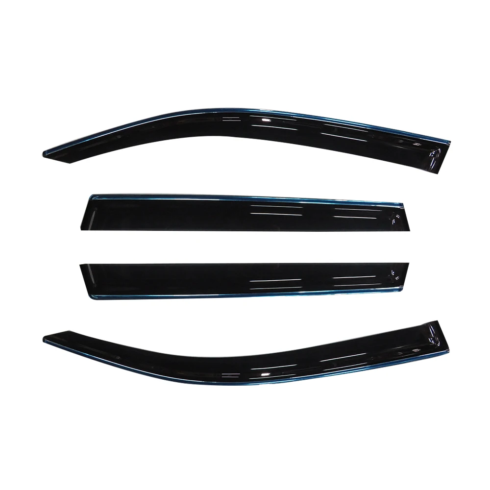 For Toyota Rav4 2019-2020 chrome trim weather shield car rain guard window visor