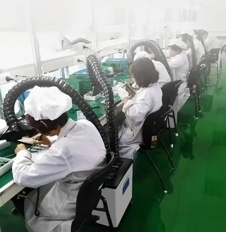 SZJIJE Double Units Portable Jewellery Dust Collector Soldering Smoke Extractor with 3-Layer Filters