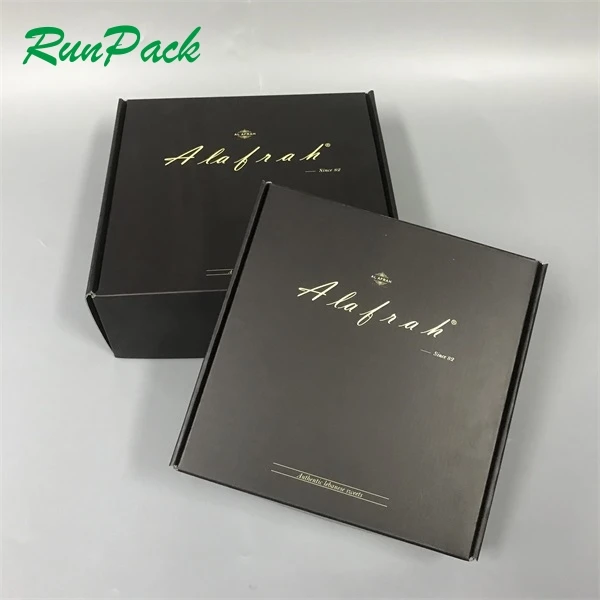 Aluminum foil corrugated box luxury mailer box custom design printing gift food box aircraft packaging supplier