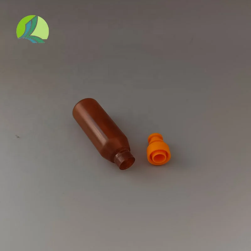 Factory Direct 10ml PE Brown Plastic Oral Liquid Bottle Portable Syrup Vial Packaging for Liquid Medicine
