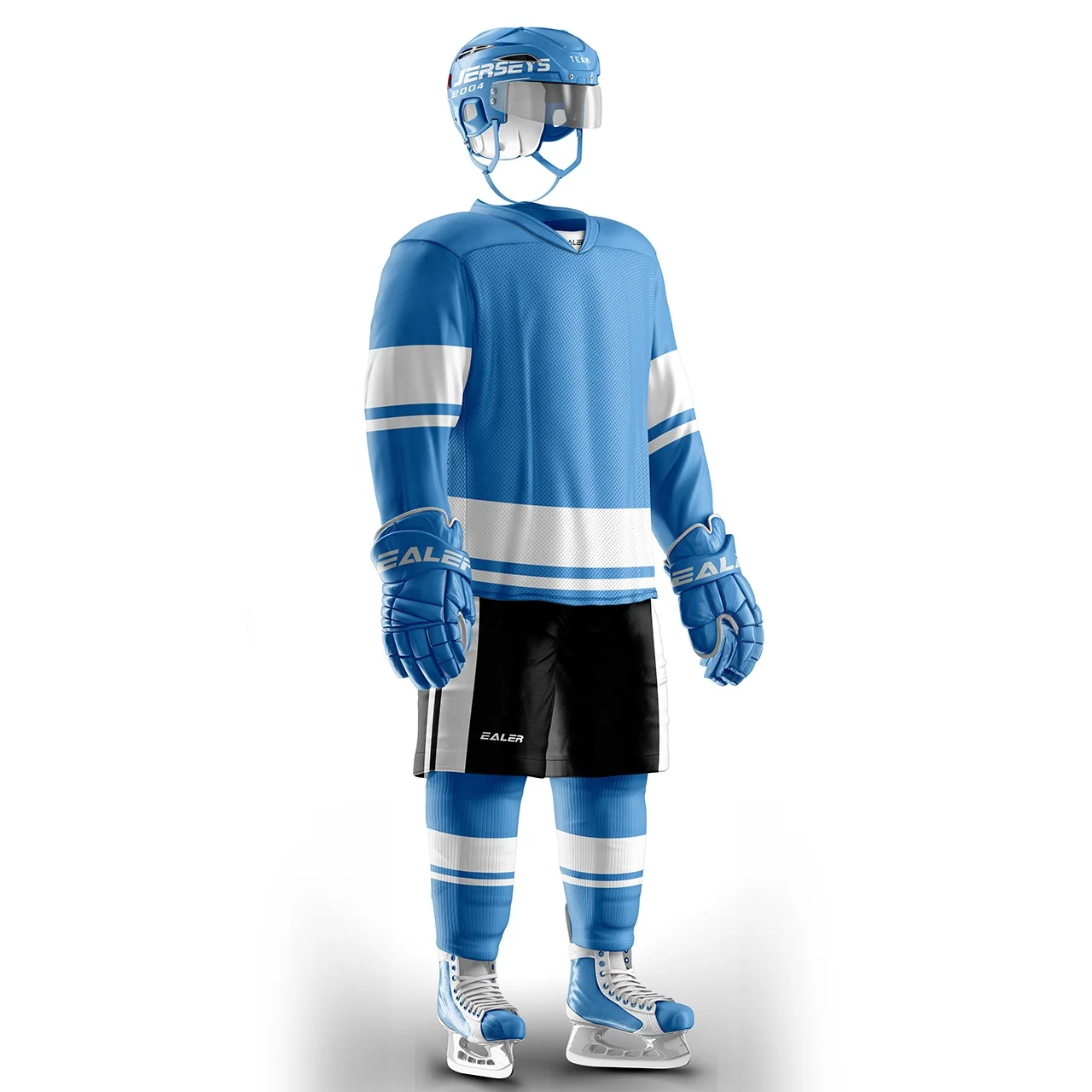 Professional Custom Team Logo Blue Pittsburgh Blank Ice Hockey Jersey