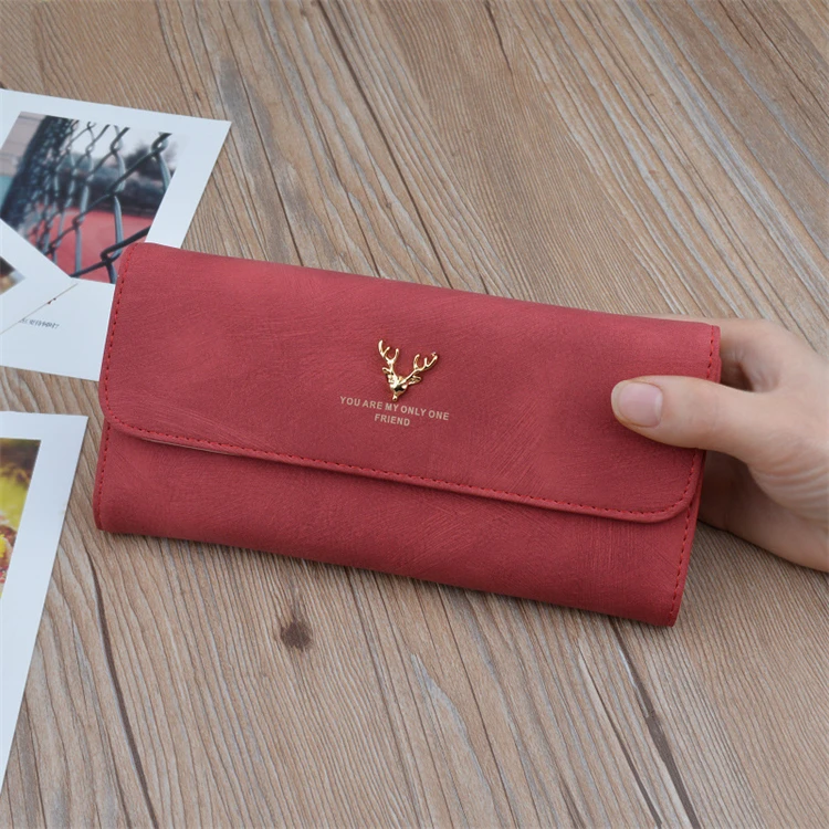 2024 Korean Branded Cheap Classic Travel Minimalist Slim Stylish Card Money Long Wallet For Women