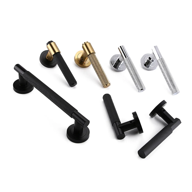 AKADA luxury door  handle european style bedroom internal metal lever door handles Zinc Alloy Door Locks