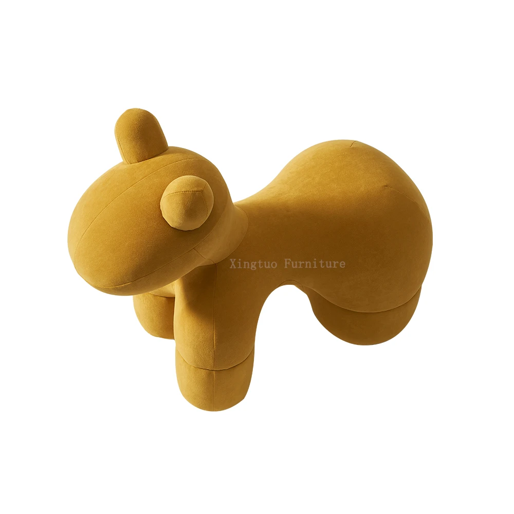 XT-670 hot sale lovely horse shape animal chair bedroom home furniture modern lounge pony chair