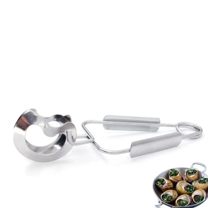 Stainless Steel Escargot Snail Tongs Food Serving Tongs Clamps Kitchen Escargot Clips for Home  Kitchen Cooking Accessories