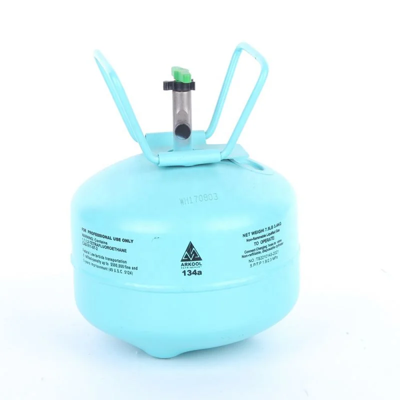 Manufacture Direct Refrigerant Gas R134a Gas Refrigerant R134a 13.6kg Refrigerant Gas Price For Sale Disposable Cylinder