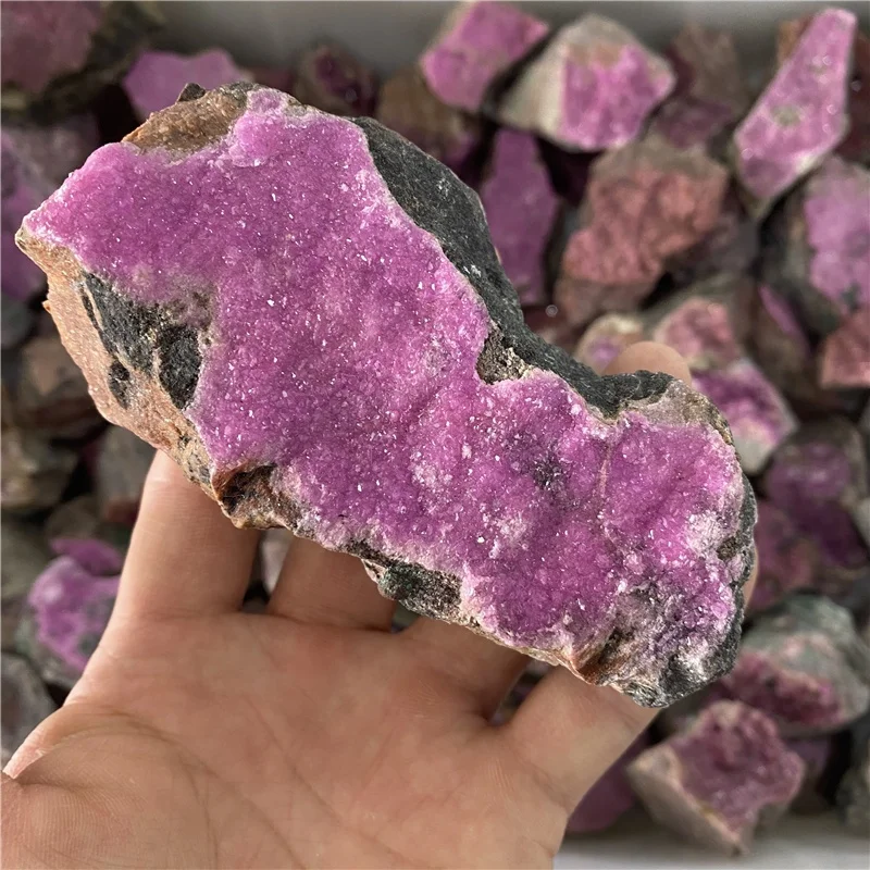 Wholesale Natural Raw Cobalt Calcite crystal stone