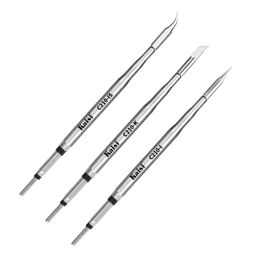 In stock! Kaisi C210 Soldering Iron with 1/3pcs Soldering Iron Tips for Repair phone DIY Multipurpose Spare Welding Irons Tips