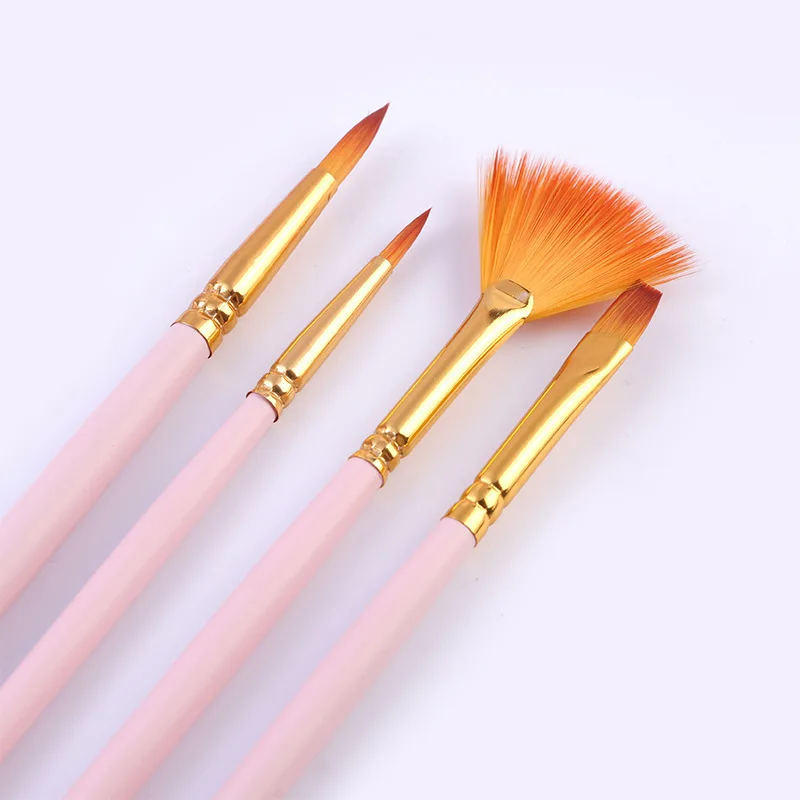 Wholesale Artist Nylon Wooden Handle Watercolor Pens For Art Painting 12-Piece Brush Set