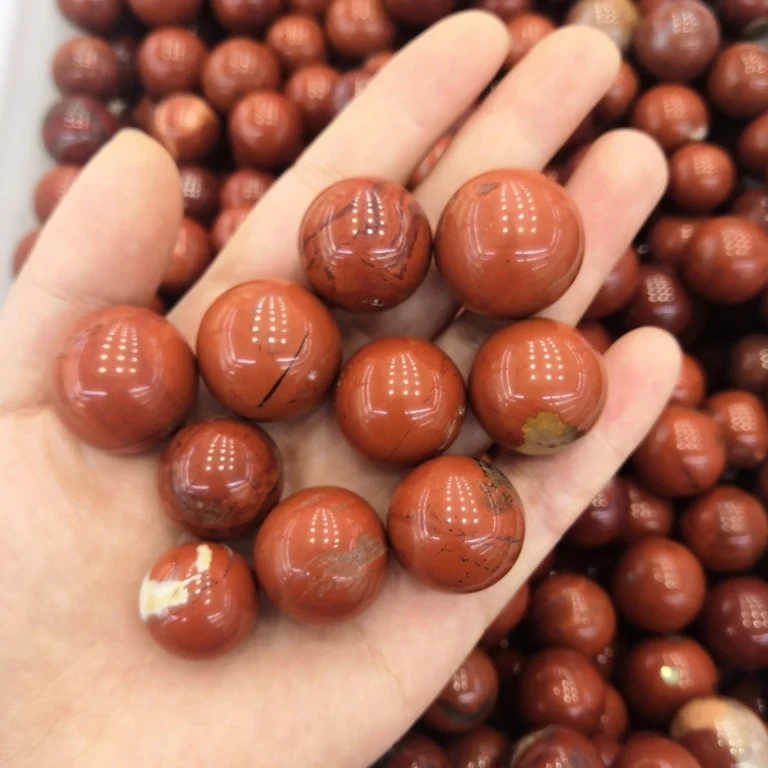 Wholesale Natural Quartz Crystal Balls Mini 20mm Red Jasper Crystal Spheres