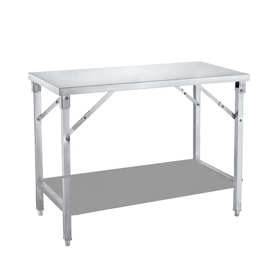 Assembled Work Bench Table Cheap Stainless Steel Table Legs Square Tube Foldable Work Table For Workshop
