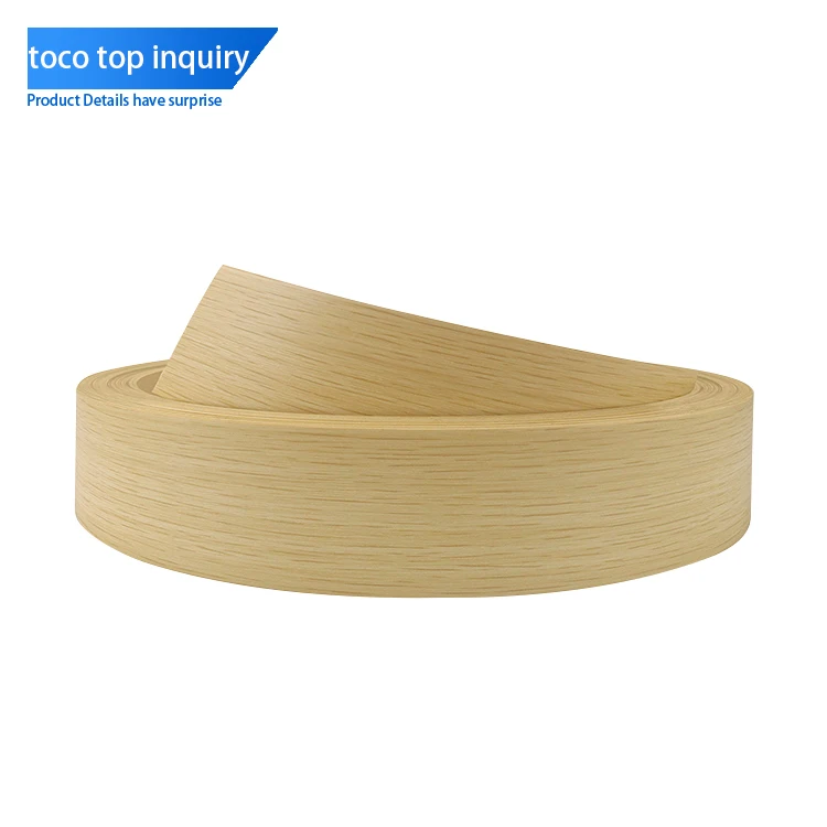 Decorative Wood Grain  PET Edge Banding Flexible Plastic Strips For Furniture Accessories Protection
