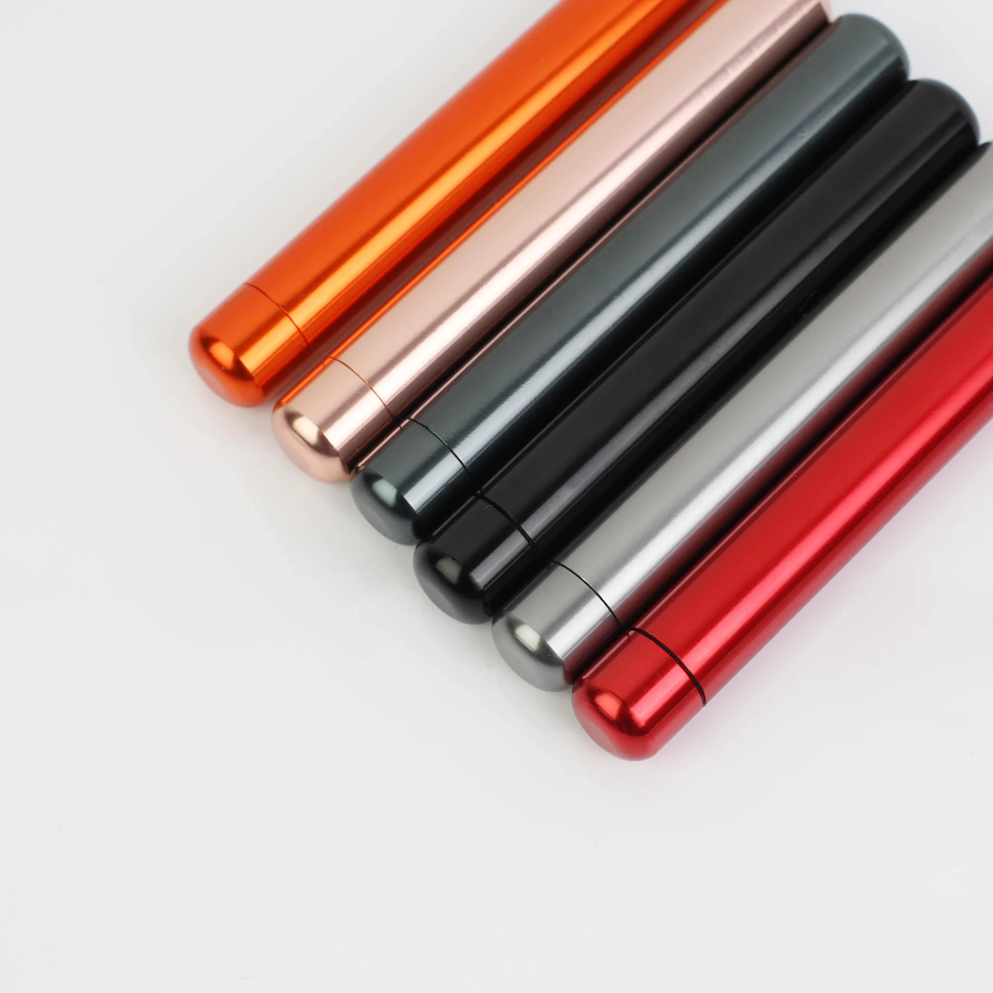 Custom logo test Tube with Aluminum Screw Cap Aluminum Alloy Cigar Tube