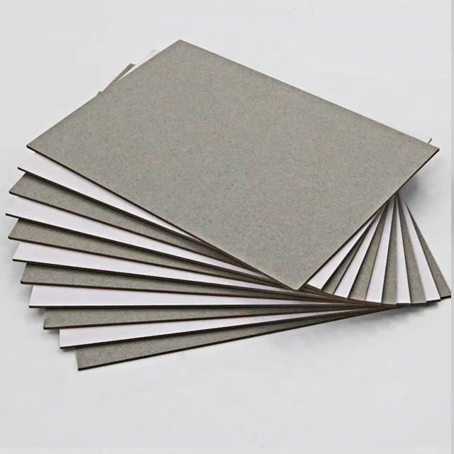 Duplex Board with Grey Back / Chip Board Paper 787*1092mm In Sheets Grey Chip Board High Thickness