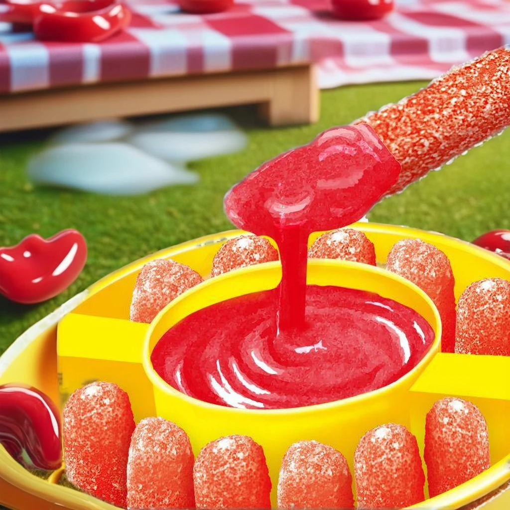 Wholesale Custom Sour Gel Juicy Jam Jelly Stick Gummy Liquid Candy Mix Sour Sweet Stick Chewy Juicy Gummy Dip Candy