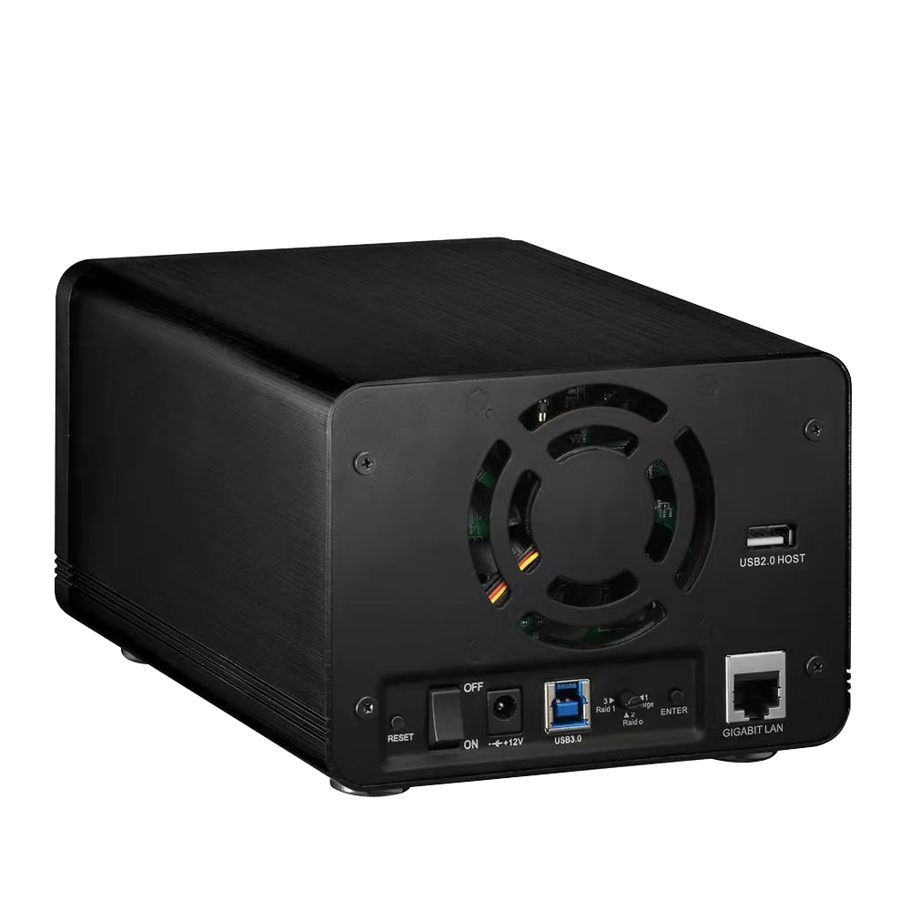 USB 3.0 / eSATA 3.5 inch SATA III harde-schijfbehuizing met dubbele bay en UASP SATA 6 Gbps Hot-Swap HDD-behuizing met 2 bays