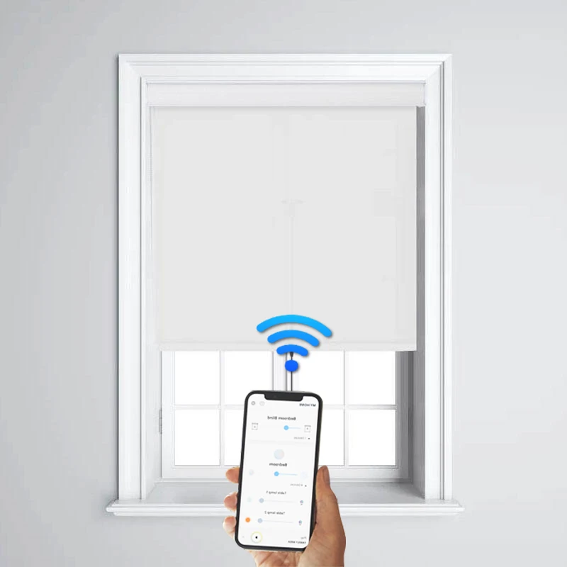 Домашние оконные жалюзи затенение от солнца электрические затемняющие умные моторизованные рулонные