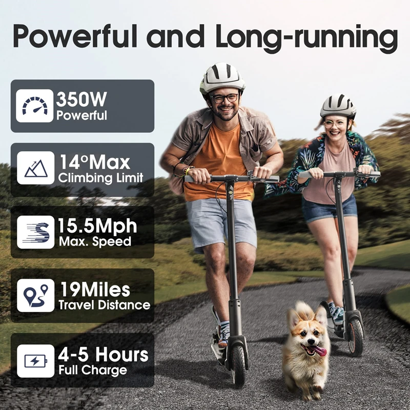 New Design E-Scooter Buy 60 Mph 10 Inch Long Range 45Km 65Km 350W 2 Wheel Electric Scooter For Kids