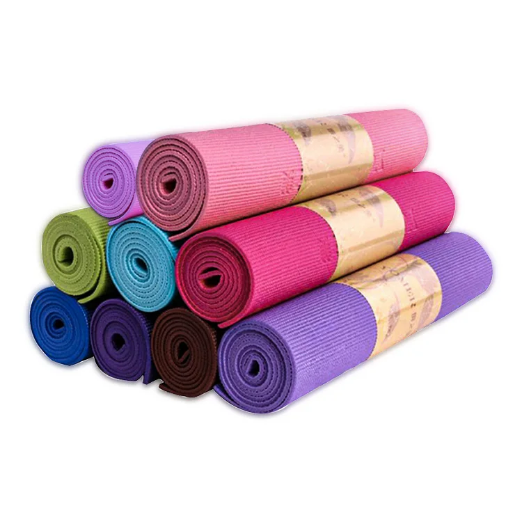 Non Slip Multiple Colors Original Thick Yoga Exercise Mat with Carrying Straps