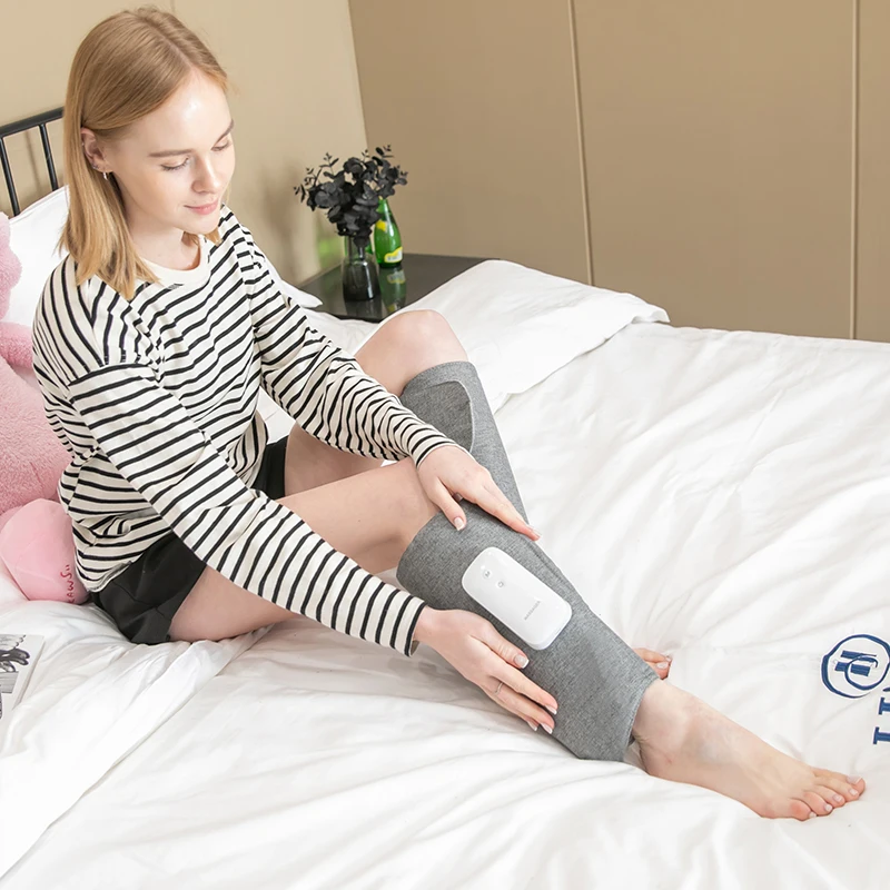 air compression heating calf leg massager for circulation and relaxation