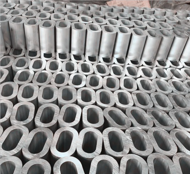 din3093 Duplex Aluminum oval shape Sleeves ferrule for Wire Rope