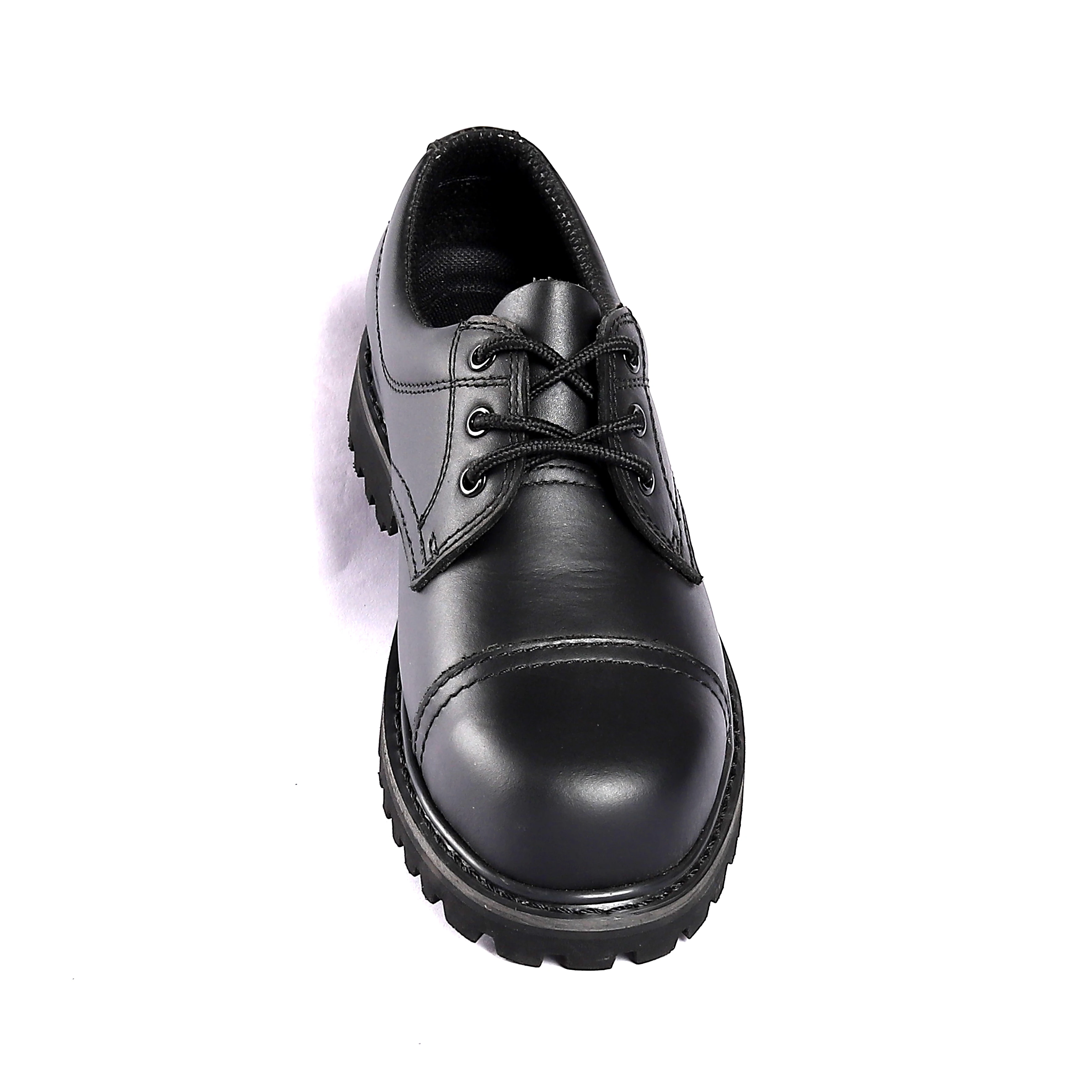Customized Black Low Cut Safety Shoes  for Men  Steel Plate Anti-pierce Safety Boots Genuine Leather Work Shoes
