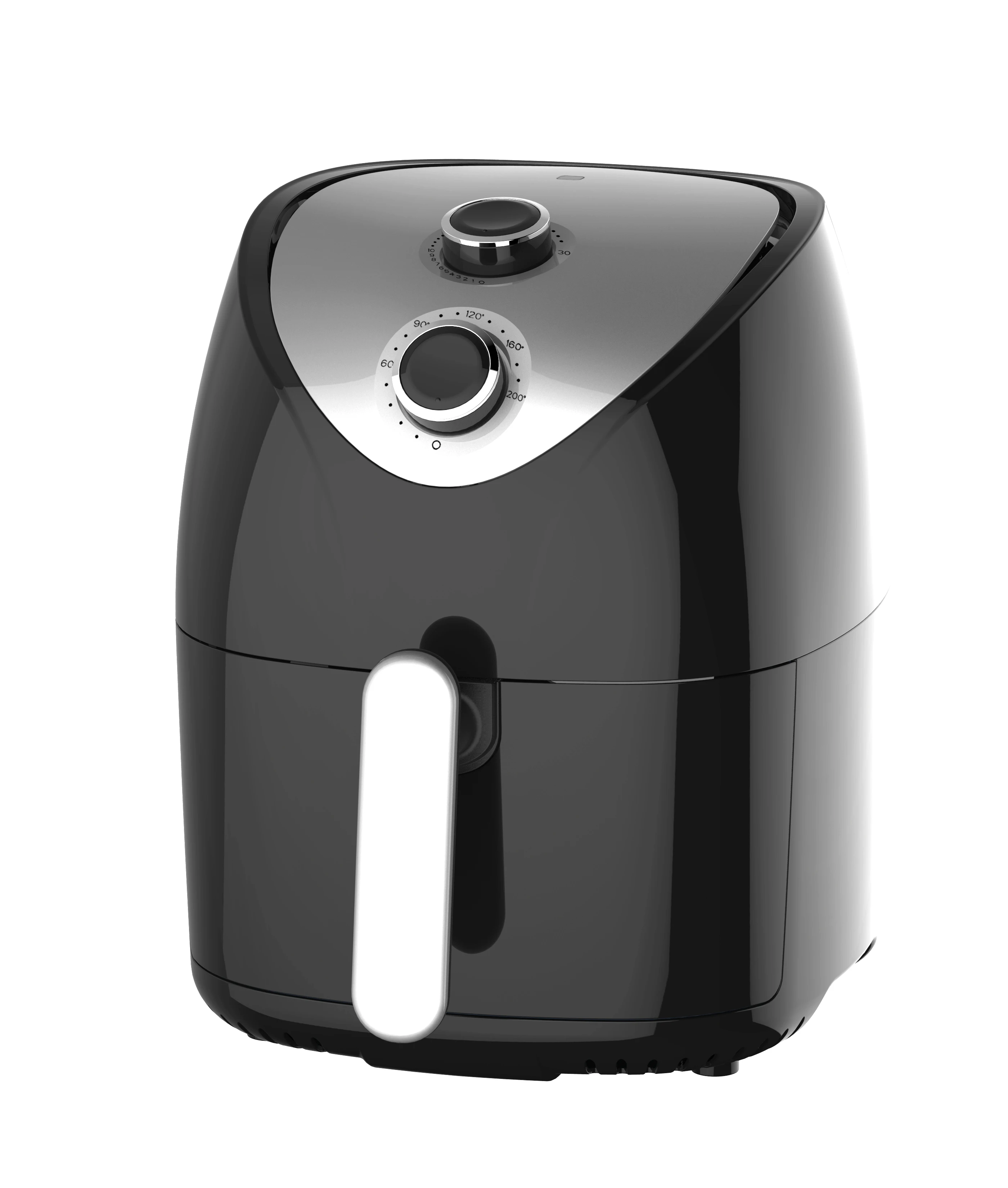 Новый дизайн, портативная воздушная фритюрница 2,8 л с ручным управлением и антипригарным горшком