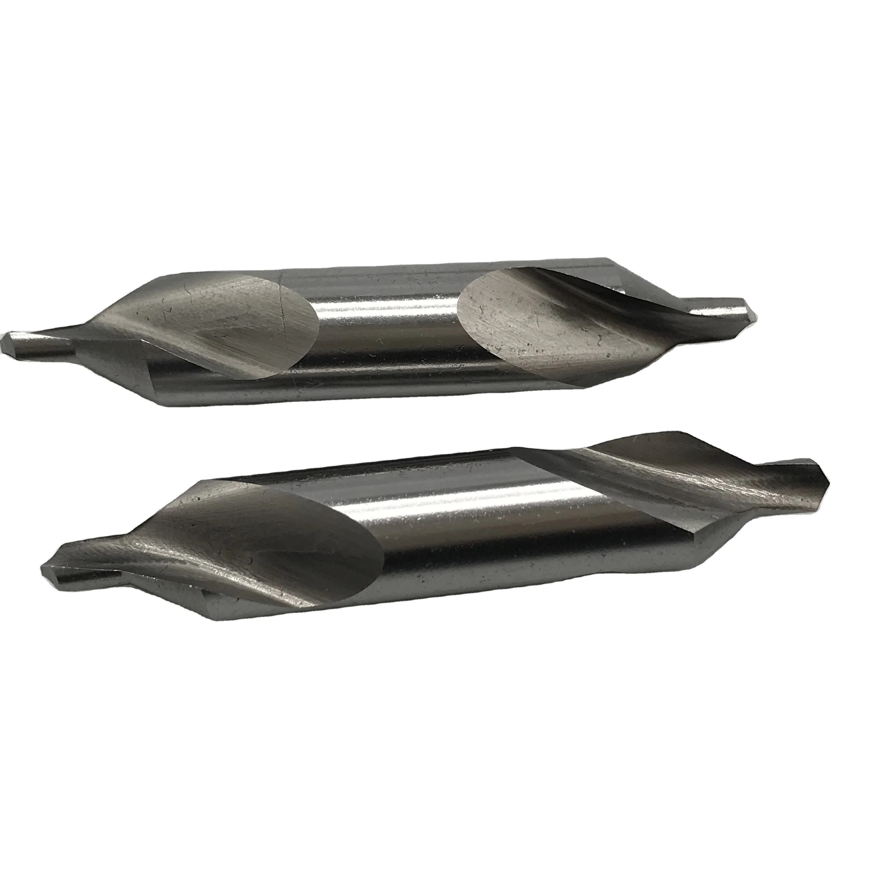 4mm HSS 6542 Double Ended Two Head Type A 60 Degree Center Drill Bits For Metal Drilling